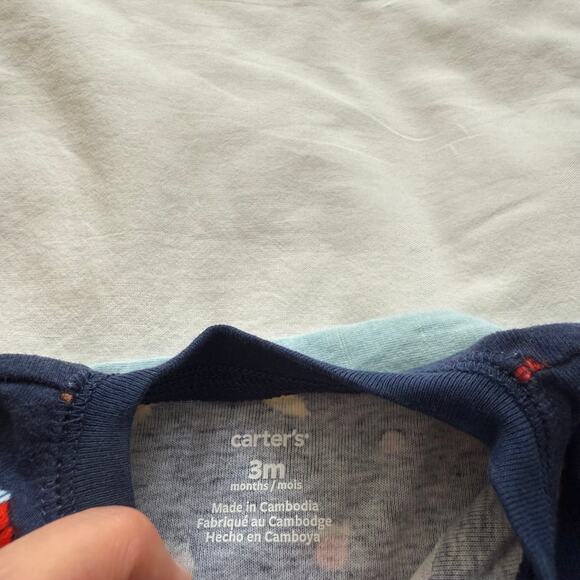 Baby Boy Bundle Carters 7 For All Mankind Western Outfit French Fries Size 3M - Picture 3 of 8